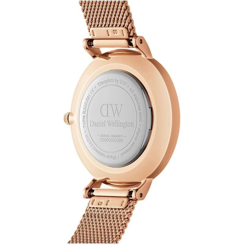 丹尼尔惠灵顿(Daniel Wellington)女士机械表时尚简约玫瑰金不锈钢防水优雅腕表