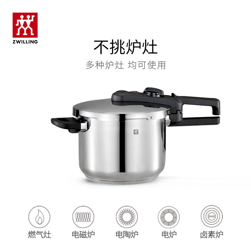 双立人压力锅6L耐用ZwillingEcoQuickII系列1006084高清大图