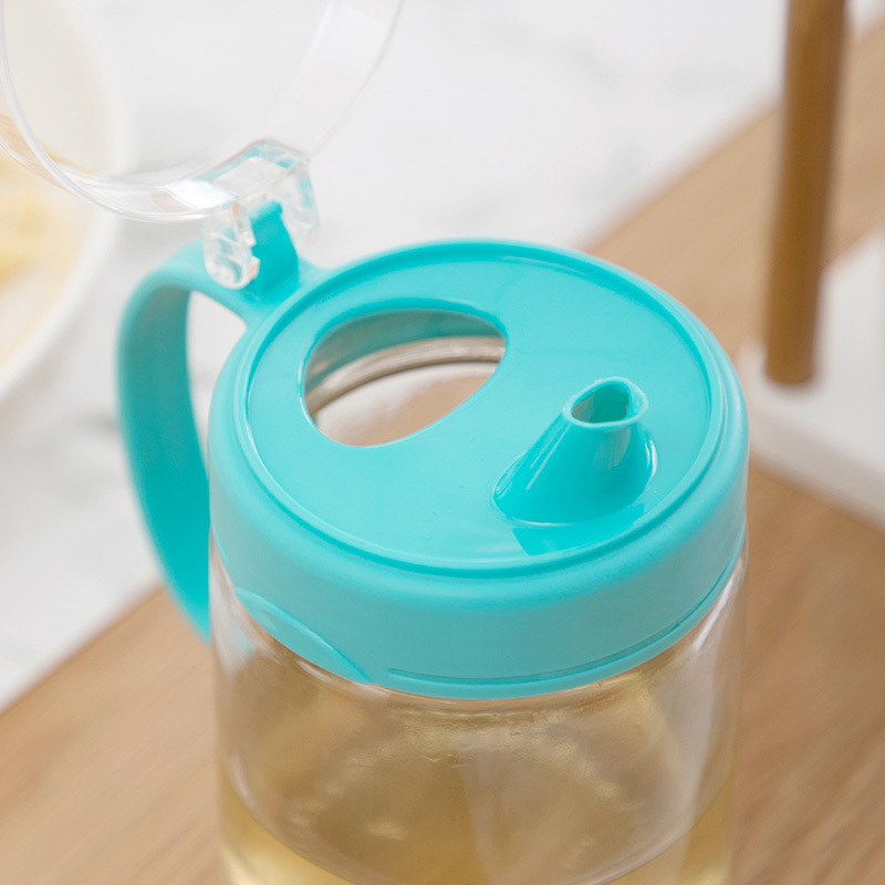 茶花油壶玻璃家用大号厨房用品醋壶小油罐酱油瓶调料倒油瓶