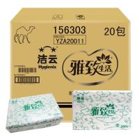 雅致生活 200张三折擦手纸 洁云 20包/箱