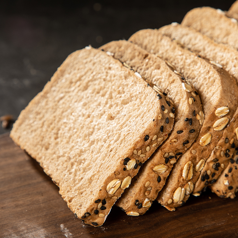 刻凡[黑麦全麦面包吐司整箱835g]早餐营养健身代餐饱腹粗粮零食糕点食
