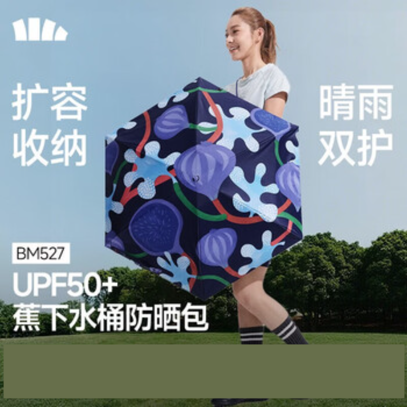 蕉下五折黑胶防晒伞BM527 夏夜瓜园高清大图
