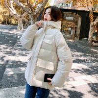 面包服短款羽绒棉衣棉服女韩版宽松秋冬季外套加厚棉袄2023年新款 S 白色