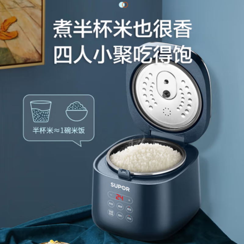 苏泊尔(SUPOR)电饭煲/SF20FC45/玲珑陶晶/1*4 //高清大图