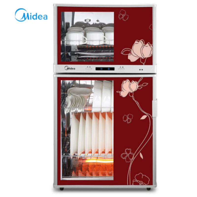 美的(Midea)消毒柜 高温烘干高温消毒 立式家用消毒柜/碗柜MXV-ZLP80K03