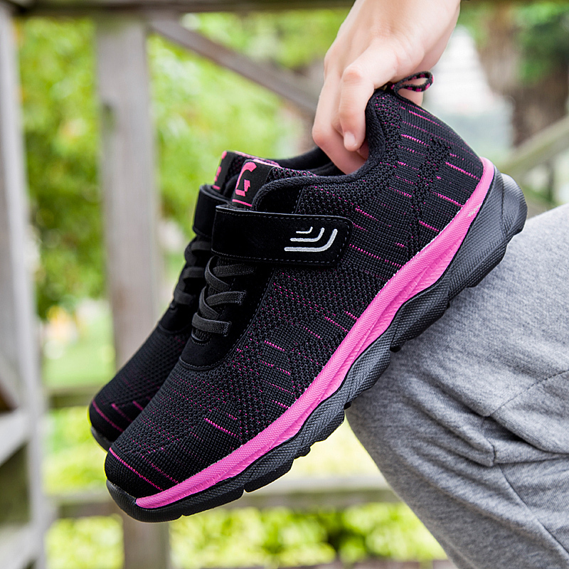 正品张凯丽正品得知足力健身体老人鞋女春秋季妈妈鞋软底防滑特价款冬