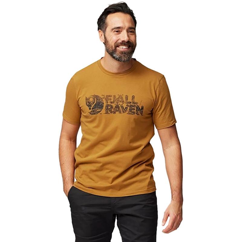 FjallravenLushLogoTShirt男款棉质休闲户外经典T恤高清大图