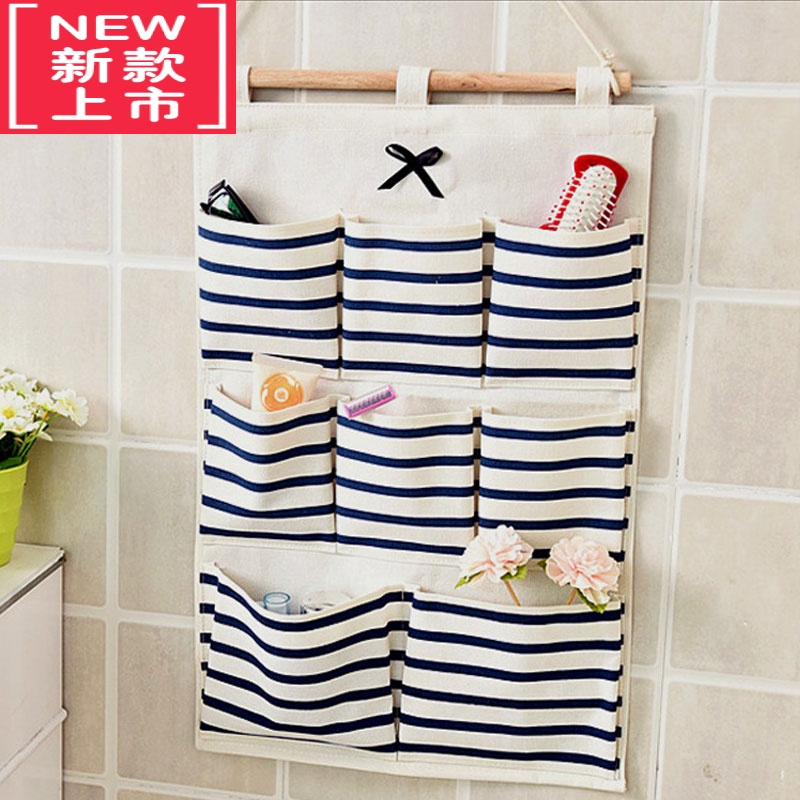 可莉允收纳袋挂袋墙储物袋门后收纳挂袋防水杂物挂兜墙面布艺整理袋