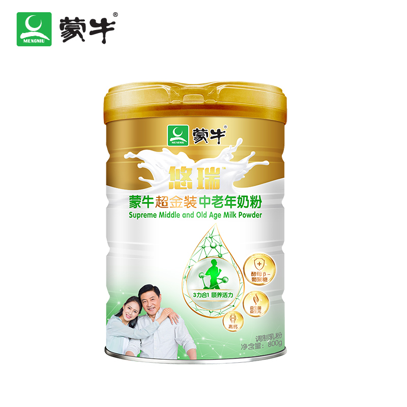 蒙牛超金装中老年奶粉800g
