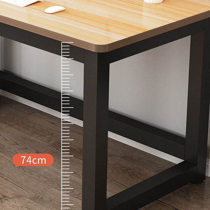 锦北长条桌台式电脑桌写字台靠墙办公桌职员桌 A款1.4*0.7m高清大图