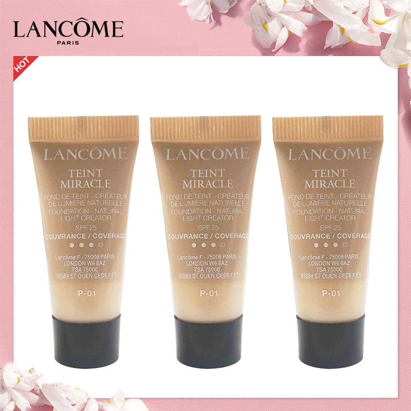 兰蔻(LANCOME)兰蔻全新奇迹薄纱光采粉底液5ml*3 P-01