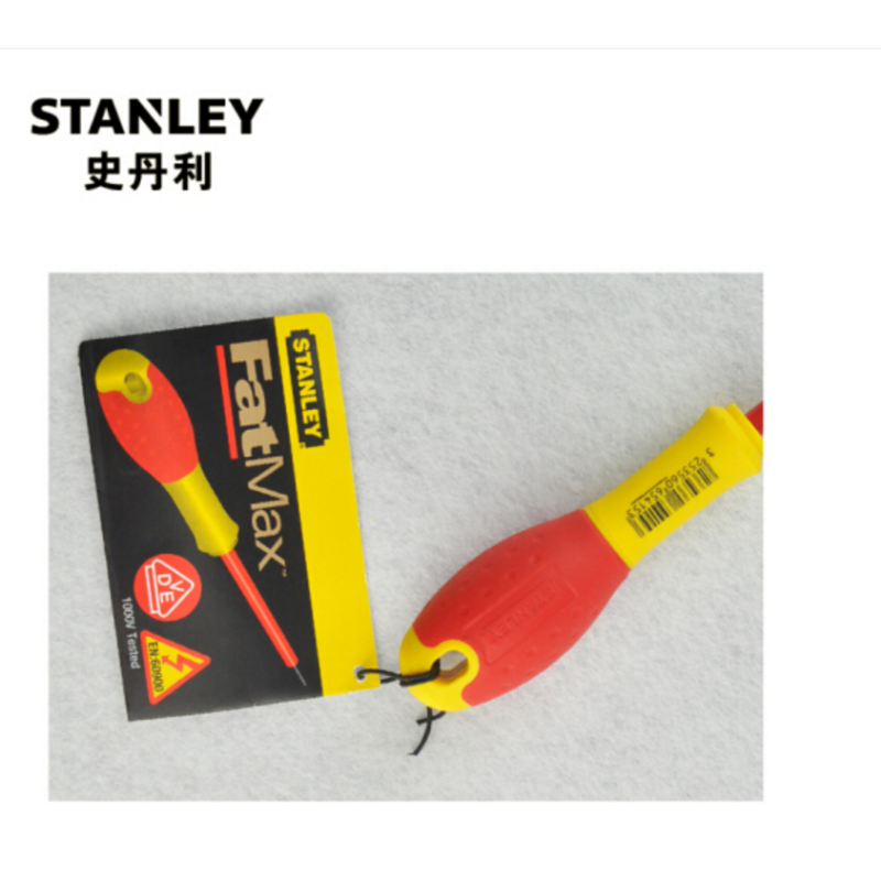 史丹利(Stanley)双色柄绝缘一字螺丝批 5.5x150mm 65-413-14