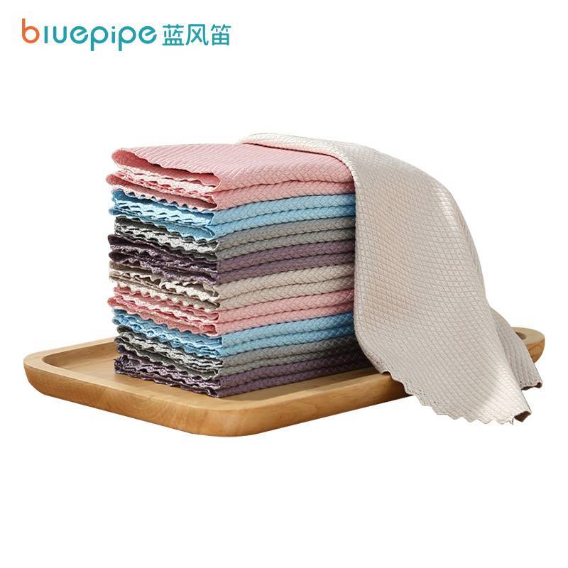 蓝风笛 鱼鳞抹布 25*25cm 条(25*25cm)高清大图