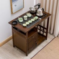 竹移动小茶几功夫茶桌茶车茶台家用客厅泡茶简约茶盘茶具套装一体