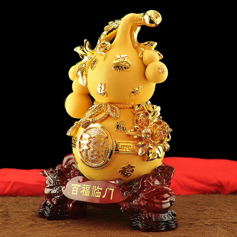 美帮汇葫芦摆件金蟾工艺品家居摆设酒柜创意客厅乔迁装饰品开业礼品高清大图