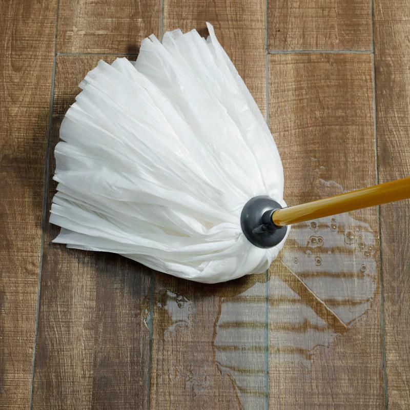 金锚家用拖把老式传统墩布无纺布拖布无水印强吸水不掉毛一杆两头