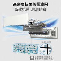 松下(Panasonic)1匹新一级能效直流变频 20倍纳诺怡除菌自清洁一键睡眠壁挂式空调挂机 LG9KQ10N