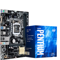 英特尔（Intel）双核心 盒装CPU + 支持DDR4主板套装 奔腾双核G4560+华硕H110M-F D4 [用D4内存] 1151接口