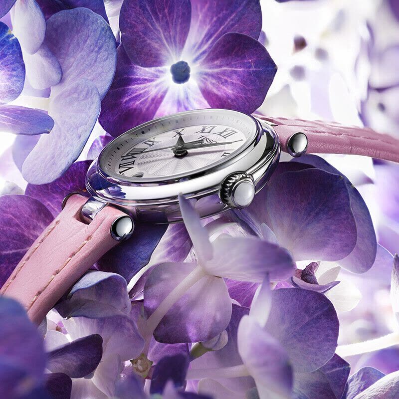 天梭(TISSOT)瑞士手表 天梭女表小美人系列皮带石英女士时尚腕表送女友T126.010.16.013.01图片