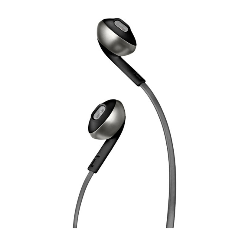 JBL TUNE205BT无线蓝牙耳机 运动耳机 T205BT半入耳式音乐耳机 带麦手机可通话 曜石黑