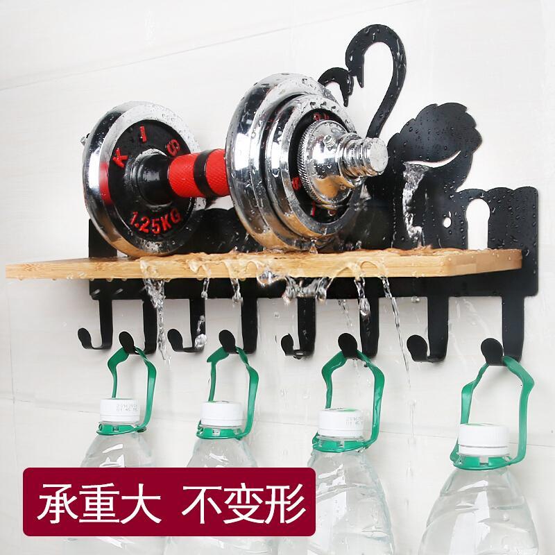 18新款创意免打孔壁挂衣帽钩后挂钩强力粘胶无痕钉墙上粘钩置物架承重