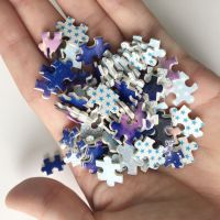 纯白/黑暗超难度1000片拼图成人减压玩具微小积木风景画 成品拼图+实木框
