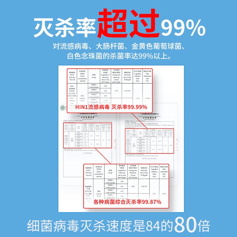 100ml 新冠消毒液疫情专用喷雾便携防疫次氯酸消毒水免手洗家用杀菌室内
