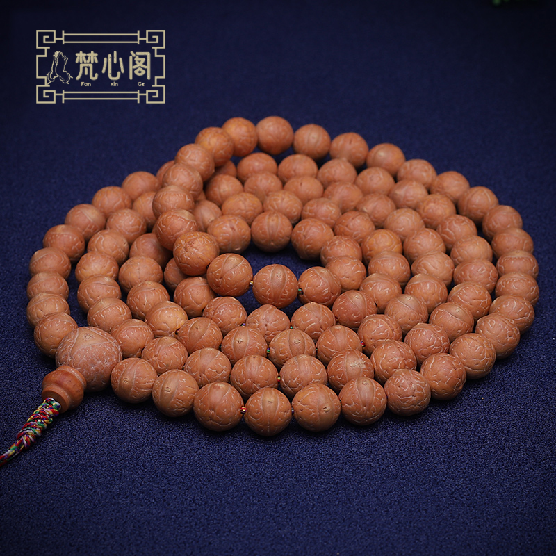 [梵心阁]尼泊尔小凤眼菩提108颗佛珠 精选正圆菩提子念珠手持男女