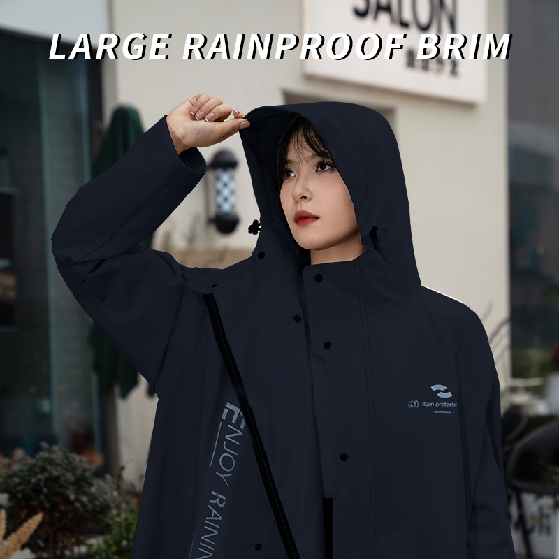 正雨时尚雨衣户外出行加厚透气新款男士女士雨衣9063高清大图