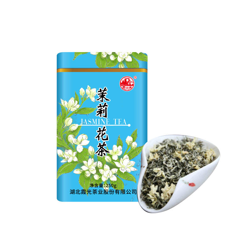 霞光牌 茉莉毛尖 浓香型 250克罐装高清大图