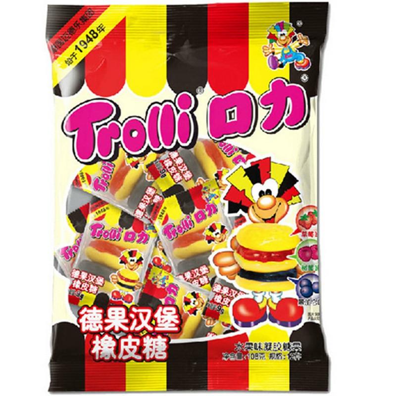 口力德果汉堡橡皮糖108g