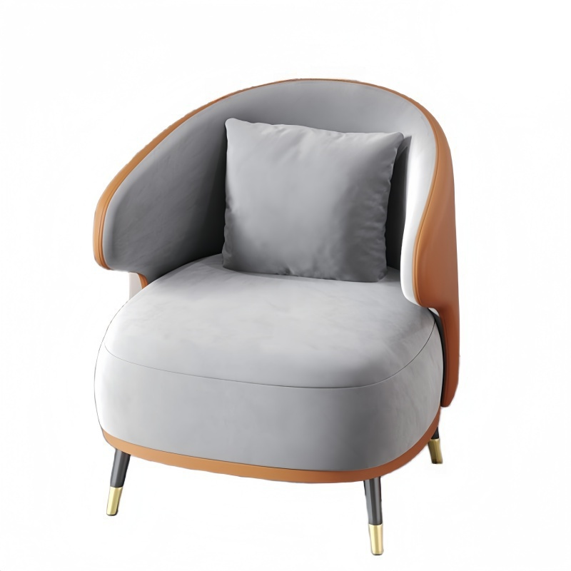 蕃蒂单人沙发橙色个高清大图