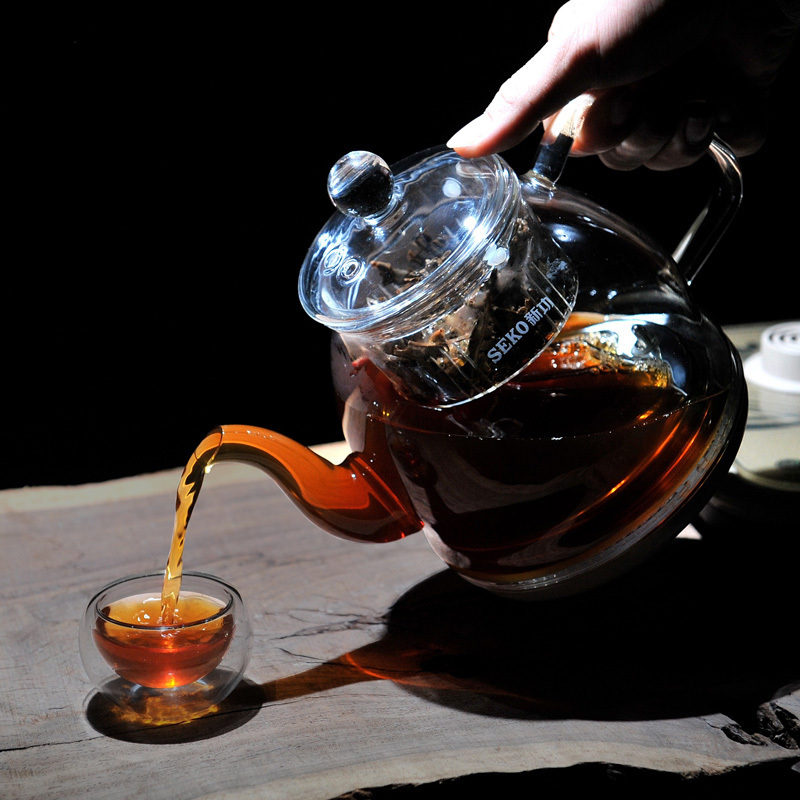Seko/新功 N20智能蒸汽醒茶泡茶自动喷淋式玻璃煮茶器煮黑茶壶