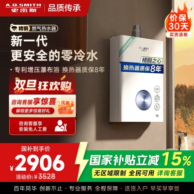 AO史密斯佳尼特燃气热水器零冷水JSQ31-TJ1