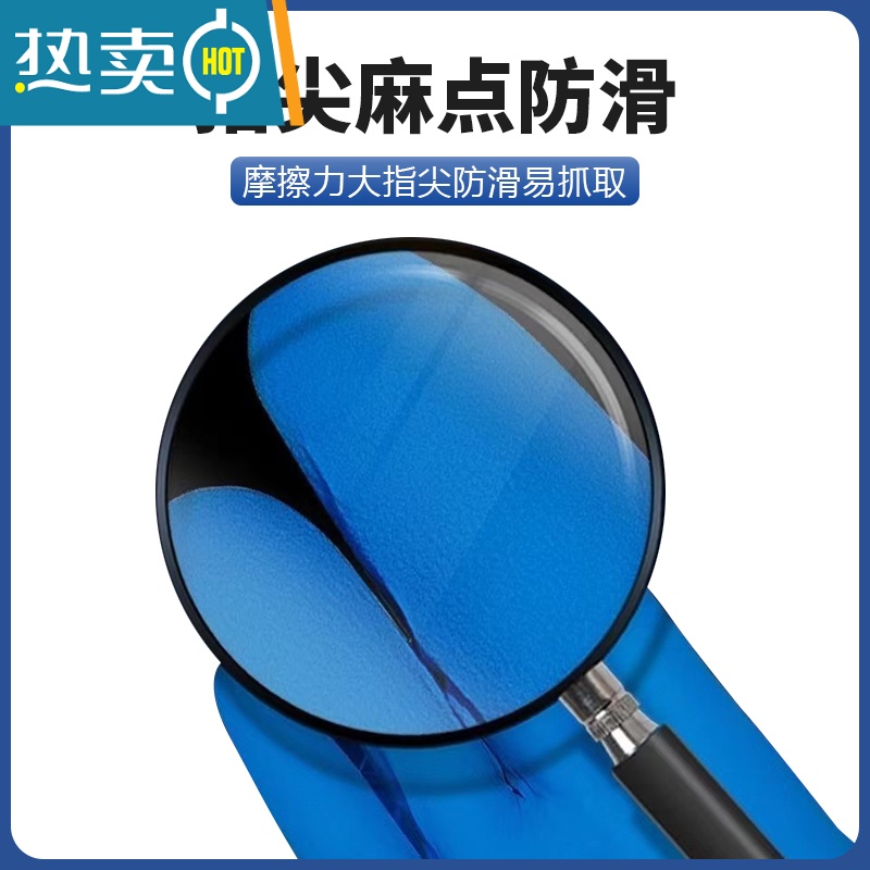 敬平PVC丁腈手套乳胶橡胶家务餐饮厨房防水加厚耐用洗碗 蓝色丁腈 100只 一盒 M高清大图