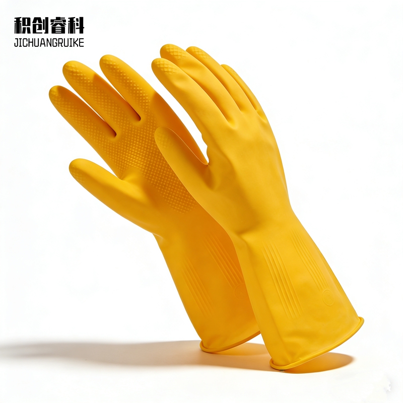 积创睿科 加厚耐磨橡胶手套 JCRK-310722 双高清大图