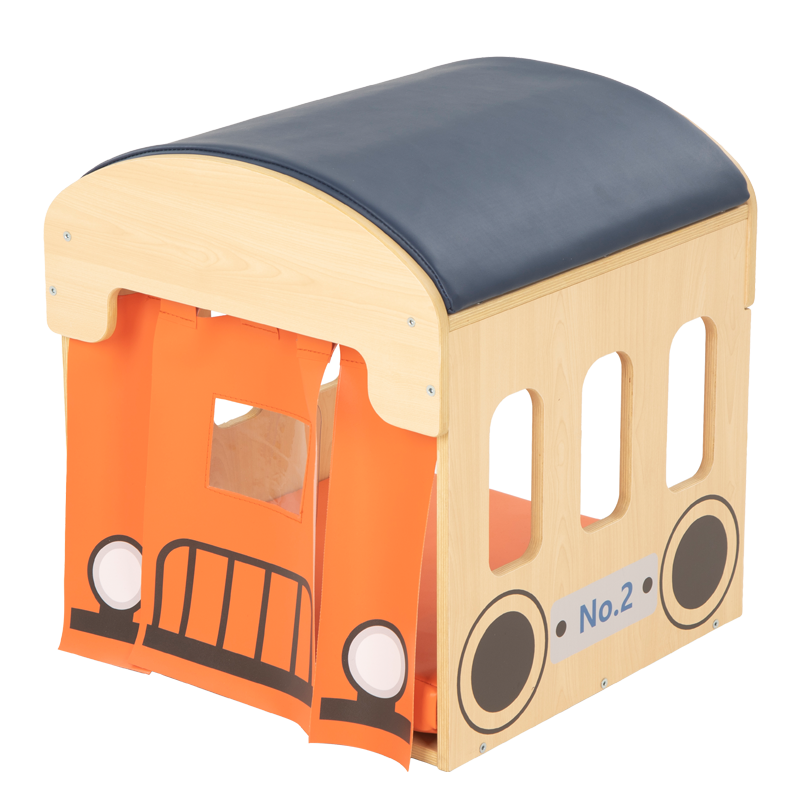 华森葳火车攀爬-火车尾钻笼-深蓝色