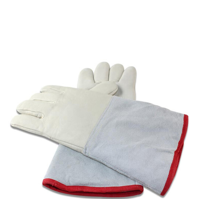 苏宁宜品35CM牛皮加厚防冻防寒手套高清大图