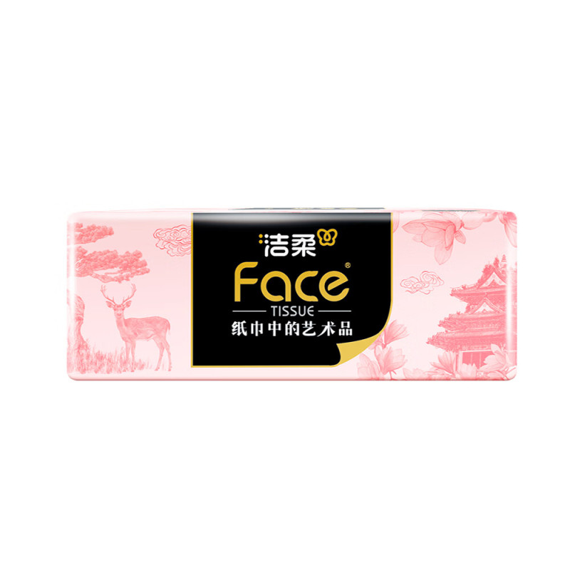 洁柔BR252-20A常规抽纸柔软亲肤家用 195*133mm*4层*80抽 1包(单位:包)高清大图