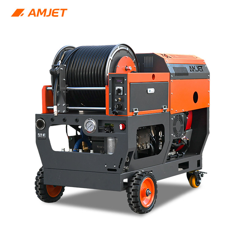 ITOI 爱美洁高效节能疏通机工业级大功率四缸汽油180bar 120升@1000管道疏通清洁机