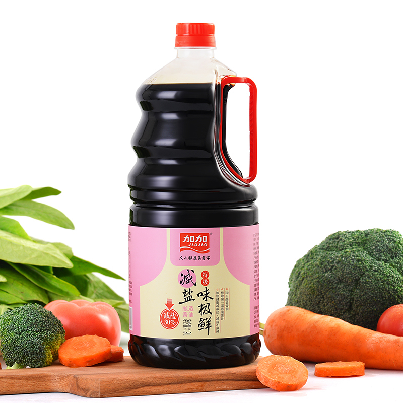 加加 特级减盐味极鲜1.9L 生抽酱油 炒菜凉拌海鲜调味品
