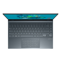 华硕(ASUS) 灵耀14 U4700 14英寸轻薄本笔记本电脑(十代i7-1065G7 16G 2TBSSD 100sRGB 人脸识别 松木青）定制