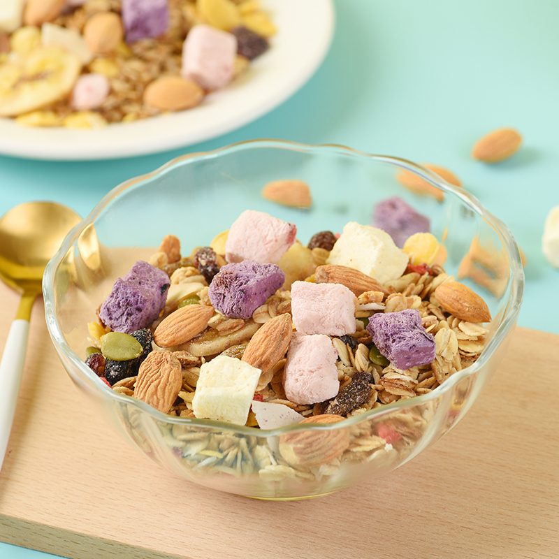 酸奶果粒麦片500g3袋水果谷坚果麦片谷物早餐儿童速食冲调饮品