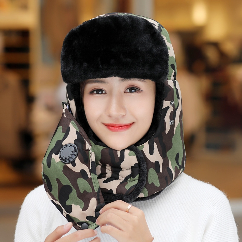 冬季保暖雷锋帽男青年加厚防寒东北棉帽迈高登户外骑车防风帽子雪地帽