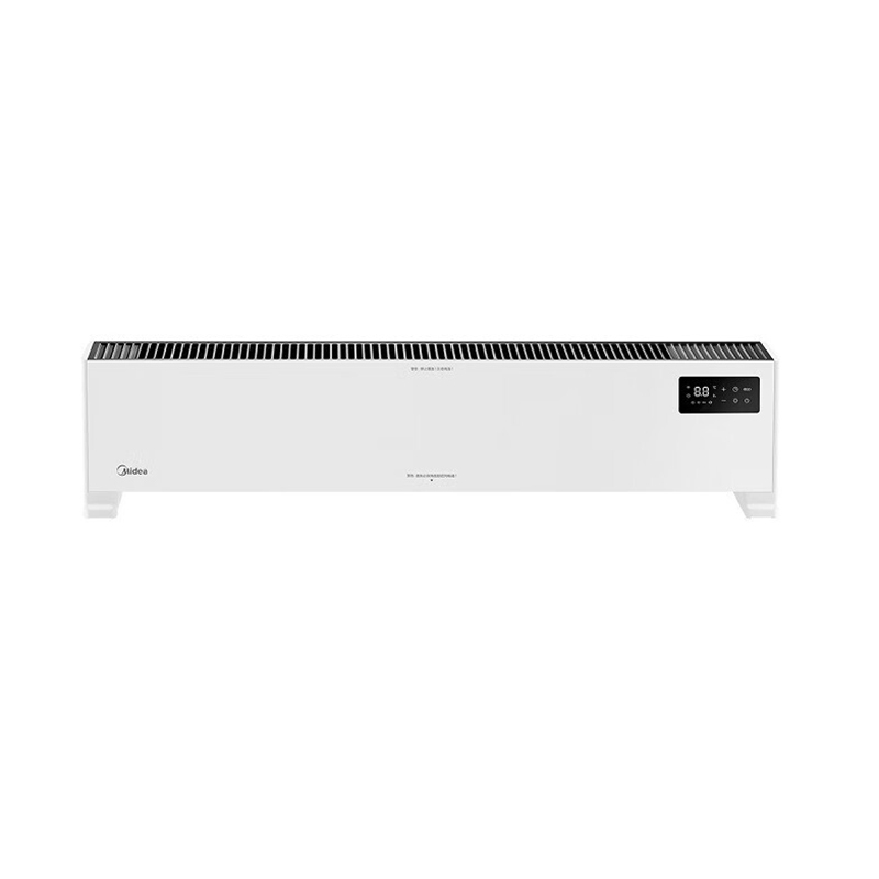 美的(Midea) 移动地暖踢脚线NDV-F1家用旋钮机械两档IP24防水对流全屋快热取暖器静音无风 遥控款