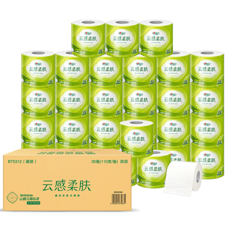 SHERIDAN云感系列4层卷筒卫生纸(30个/箱)