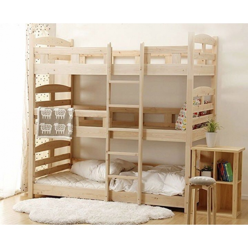 小学生实木午休床三层床上下床午闪电客托床托管床3层床6人床双层床