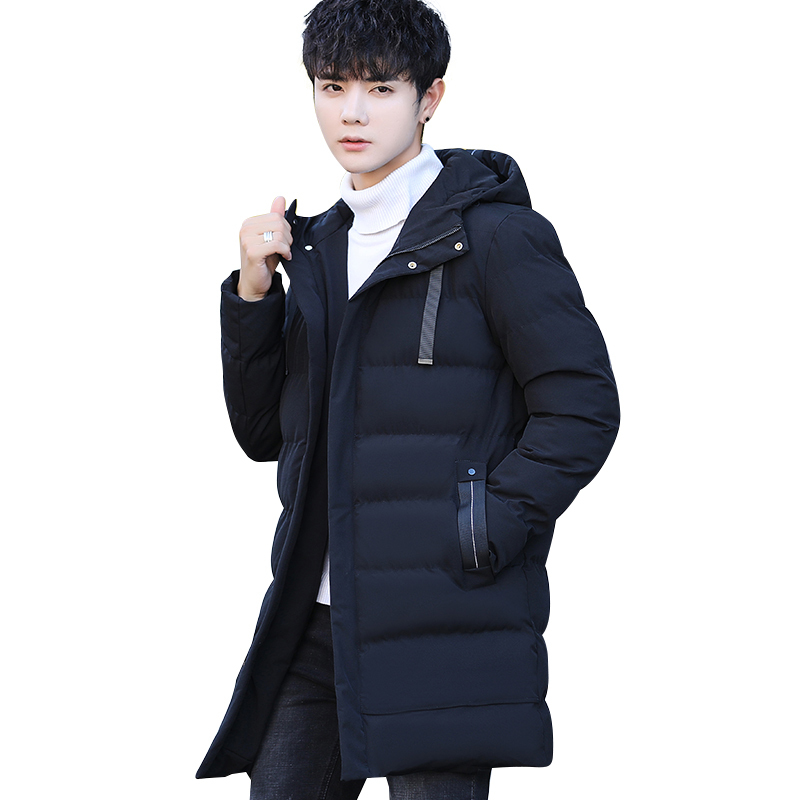 yuansu羽绒棉服男加厚中长款冬季男士外套潮流衣服冬天大学生秋冬装