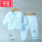 可莉允新生婴儿保暖棉衣服冬季套装宝宝冬装加厚夹棉分体袄裤秋冬款棉服