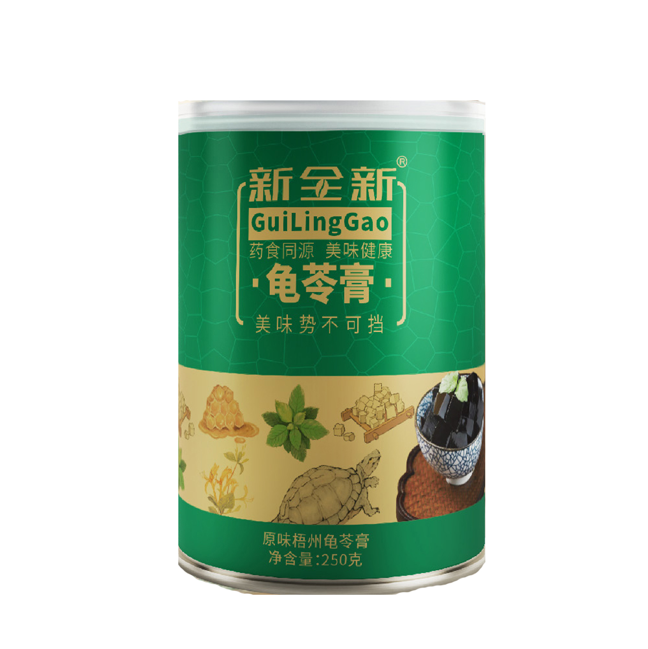新全新龟苓膏250克*12瓶/盒高清大图